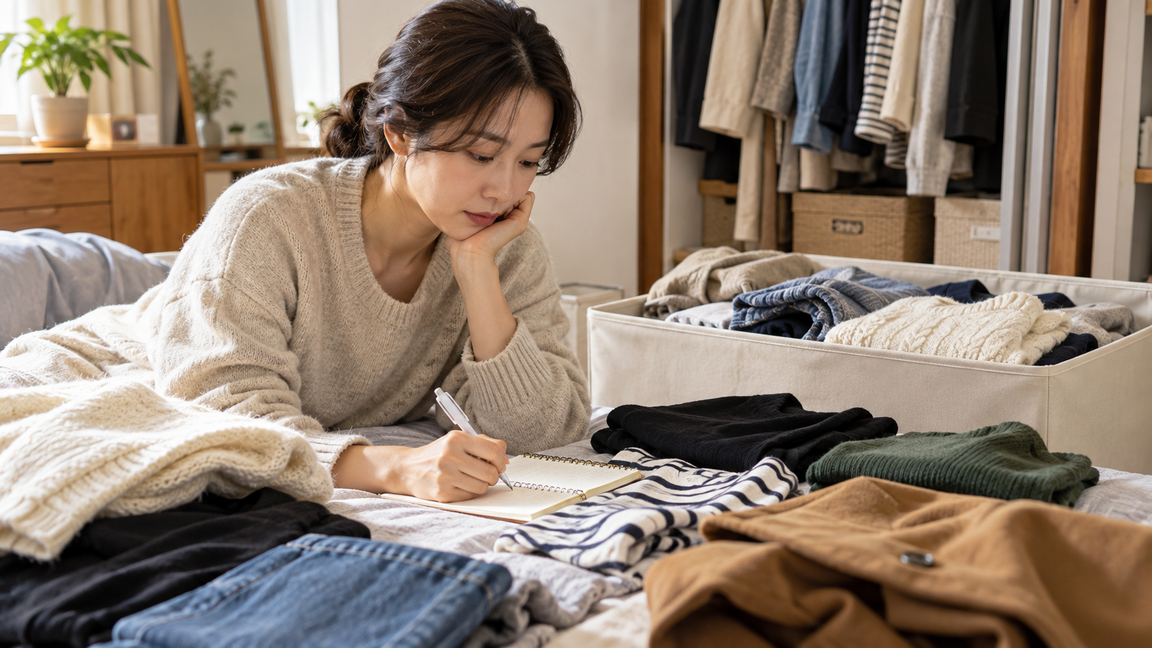 안 입은 옷은 이유를 남겨보세요 — 설명용 생성 이미지