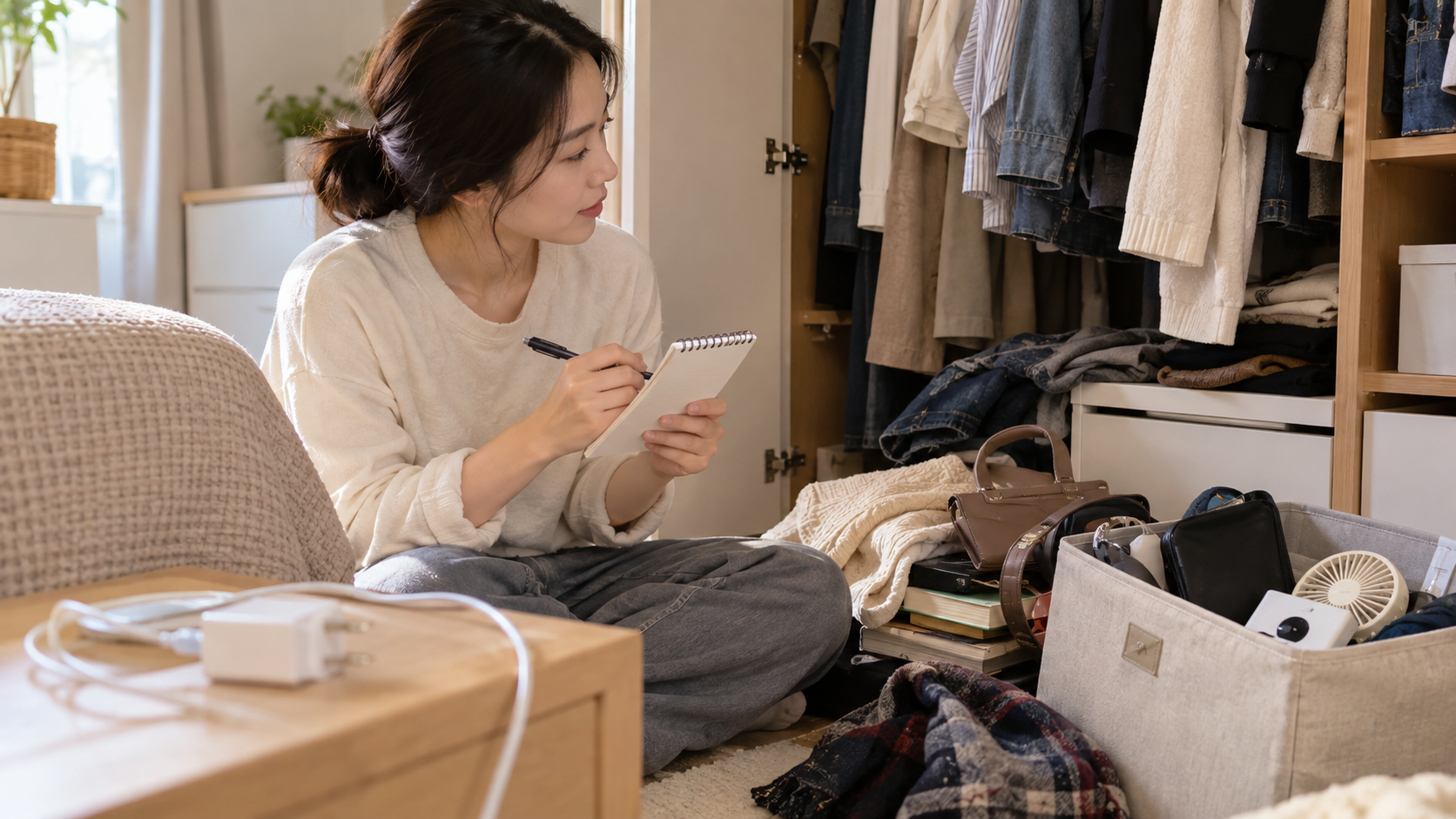 정리하다 발견한 큰일은 따로 남겨두세요 — 설명용 생성 이미지
